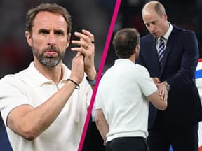 Gareth Southgate und William beim EM-Finale