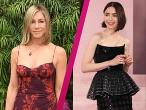 Jennifer Aniston und Lily Collins Collage