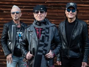 Scorpions Bandfoto Rudolf Schenker, Klaus Meine, Matthias Jabs