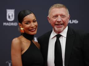 Boris Becker und Lilian auf dem roten Teppich