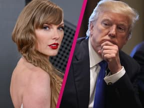 Collage Taylor Swift und Donald Trump