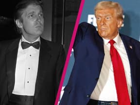 Donald Trump im Jahr 1983 und im Jahr 2014