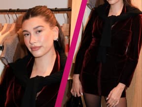 Hailey Bieber Weihnachtslook