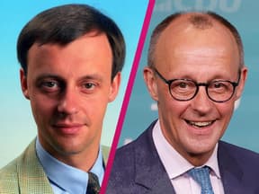 Collage Friedrich Merz früher und heute