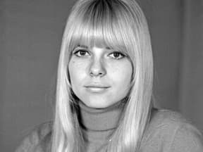 France Gall schwarz-weiß.Foto