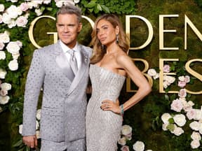 Robbie Williams und Ehefrau Ayda Field Williams bei den Golden Globes