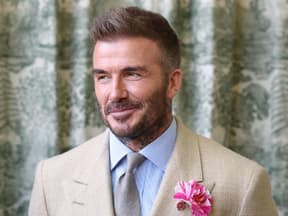 David Beckham lächelt