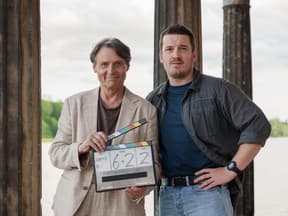 GZSZ-Star Wolfgang Bahro mit Felix Kreutzer für "Haveltod"