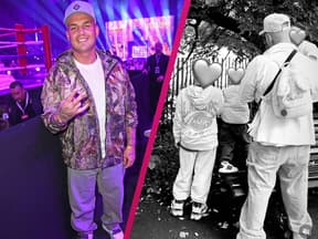 Pietro in Collage mit seinen drei Söhnen