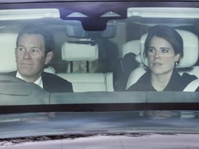 Eugenie und Jack Brooksbank im Auto Eugenie und Jack Brooksbank im Auto