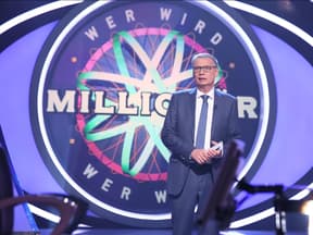 Günther Jauch am Set von "Wer wird Millionär".