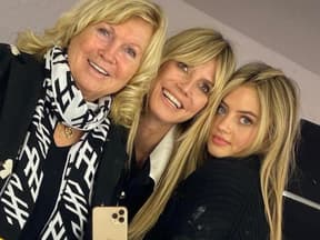 Heidi Klum mit ihrer Mutter und Tochter Leni