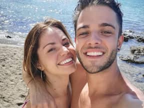 Christina Luft und Luca Hänni am Meer