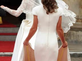 Dieser Auftritt machte ihren Po weltberühmt: Pippa Middleton als Brautjungfer bei der Hochzeit ihrer Schwester Kate mit Prinz William im April 2011