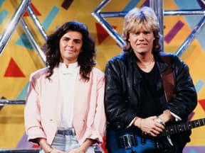 Dieter Bohlen und Thomas Anders im Jahr 1986 als Musiker von "Modern Talking"