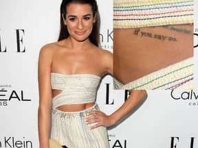 Lea Michele, 27, präsentierte nun ihr Liebes-Tattoo auf einem Event in Hollywood. Sie hat es sich zur Erinnerung an ihre große Liebe stechen lassen