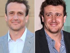 Marshall Eriksen links erschlankt auf einer TV-Party am 30. Juli, rechts vor etwa einem Jahr