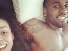 Jordin Sparks und Jason Derulo in ihren Laken