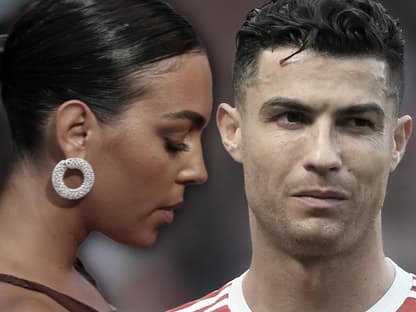 Georgina Rodriguez und Cristiano Ronaldo traurig