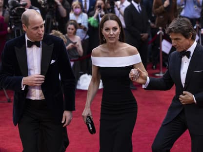 Tom Cruise und Herzogin Kate händchenhaltend bei der "Top Gun: Maverick"-Premiere in London 