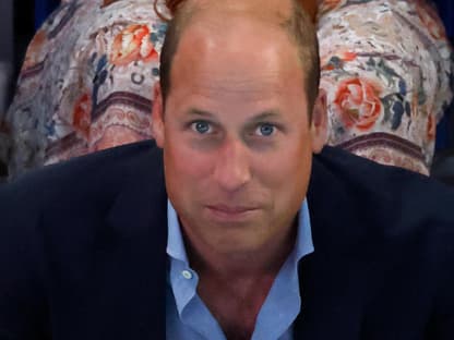 Prinz William guckt überrascht