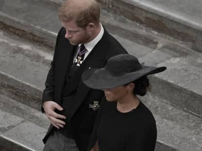 Prinz Harry und Herzogin Meghan bei Beerdigung von Queen Elizabeth II. 