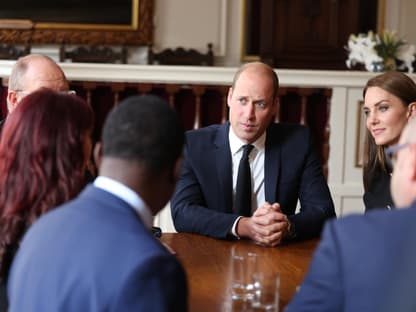 William und Kate bedanken sich beim Personal und Freiwilligen in Windsor für das Staatsbegräbnis der Queen