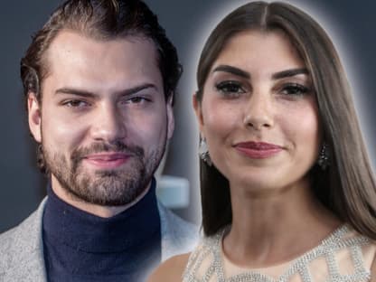 Yeliz Koc und Jimi Blue Ochsenknecht lächeln leicht