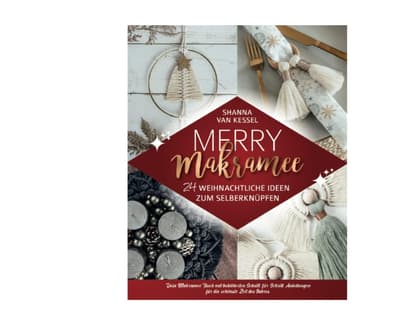 Weihnachtsbuch Basteln Merry Makramee von Hanna Van Kessel Cover