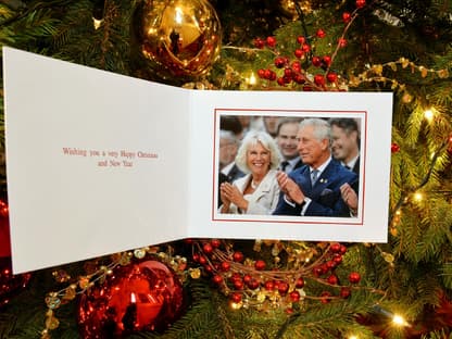 Weihnachtskarte von König Charles III. und Camilla