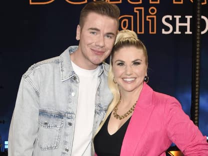 Beatrice Egli und Eric Phillipi bei der Aufzeichnung der "Beatrice Egli Show" April 2022