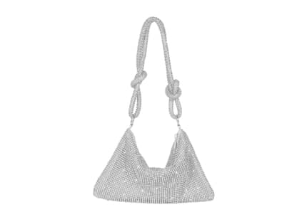 Silber Pailletten Tasche