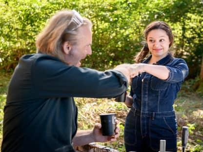 Sturm der Liebe Michael und Valentina geben sich die Faust