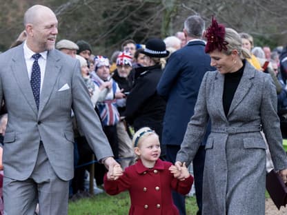 Mike und Zara Tindall mit ihrer jüngsten Tochter, 2022. 