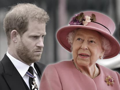 Prinz Harry und Queen Elizabeth II. 