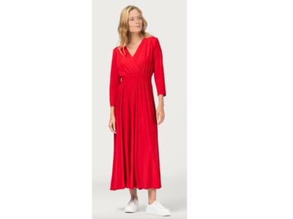 Hallhuber rotes Wickelkleid