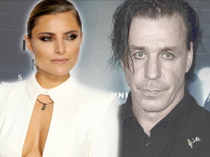 Sophia Thomalla und Till Lindemann gucken ernst