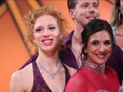 Anna Ermakova, Valentin Lusin und Sally Özcan bei "Let's Dance"