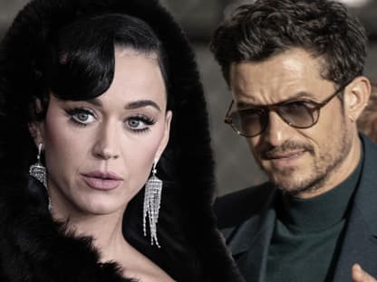 Katy Perry guckt ernst, Orlando Bloom guckt mit Sonnenbrille genervt