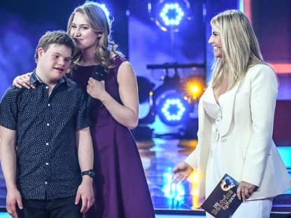 Luna Klee und ihr Bruder bei der "Beatrice Egli Show"