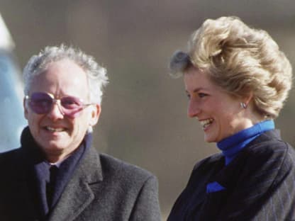 Dickie Arbiter und Prinzessin Diana. 