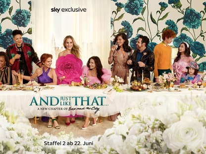 Das Werbeposter zu "And Just Like That ..." Staffel 2 von Sky