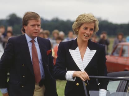 Ken Wharfe und Prinzessin Diana. 