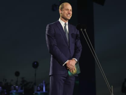 Prinz William bei dem Krönungs-Konzert auf Schloss Windsor. 