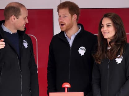 Prinz William, Prinz Harry und Prinzessin Kate, 2017.