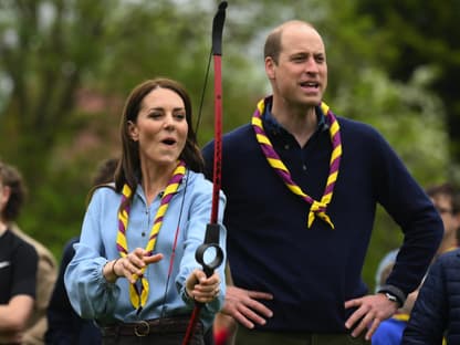 Prinzessin Kate und prinz William. 