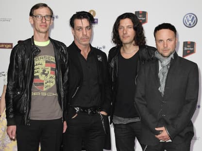 Rammstein Bandfoto, alle gucken ernst