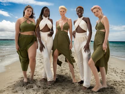 Die GNTM-Finalistinnen Vivien, Somajia, Nicole, Olivia und Selma