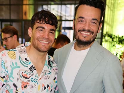 Giovanni Zarrella und Bruder Stefano Zarrella lachen beide