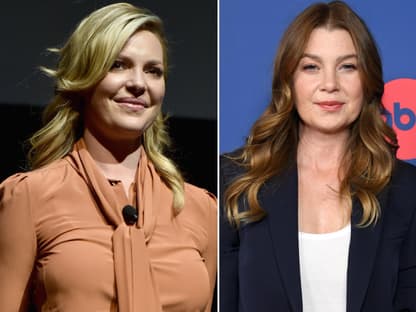 Katherine Heigl und Ellen Pompeo stehen nebeneinander